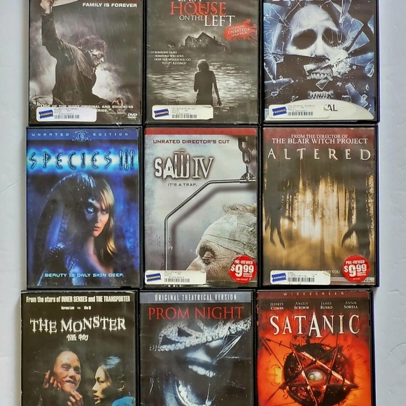 (Lot Of 9) BLOCKBUSTER VIDEO Assorted Horror/Slasher DVD Movies HALLOWEEN II & M - Picture 15 of 15